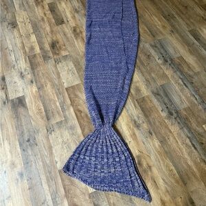 Purple Mermaid Tail Blanket